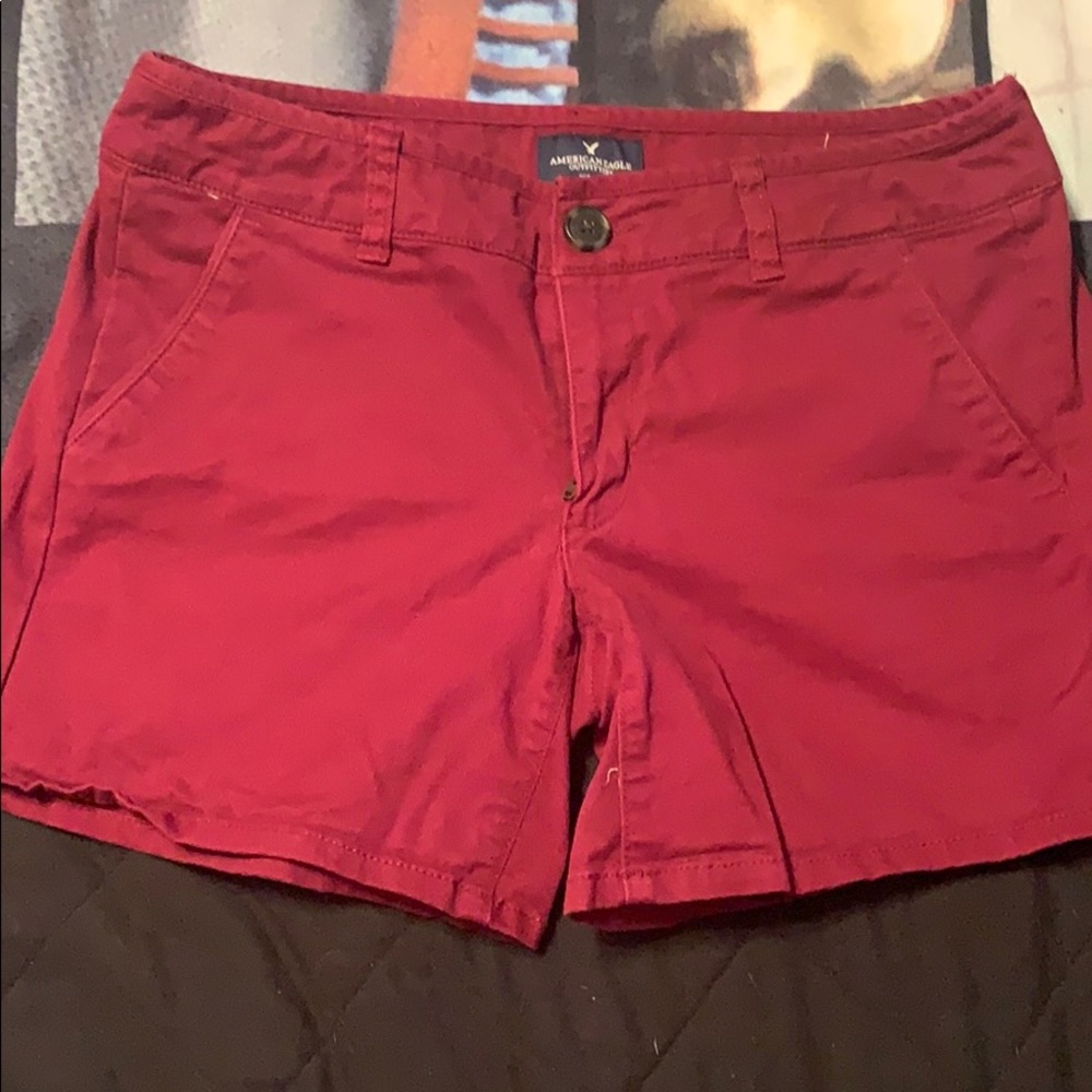 American Eagle Maroon shorts!